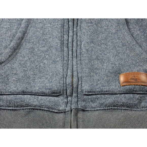 QUICKSILVER 1969 THE MOUNTAINS TO THE SHORE SWEATER SIZE 12 YOUTH GRAY AND BLACK - Picture 14 of 16